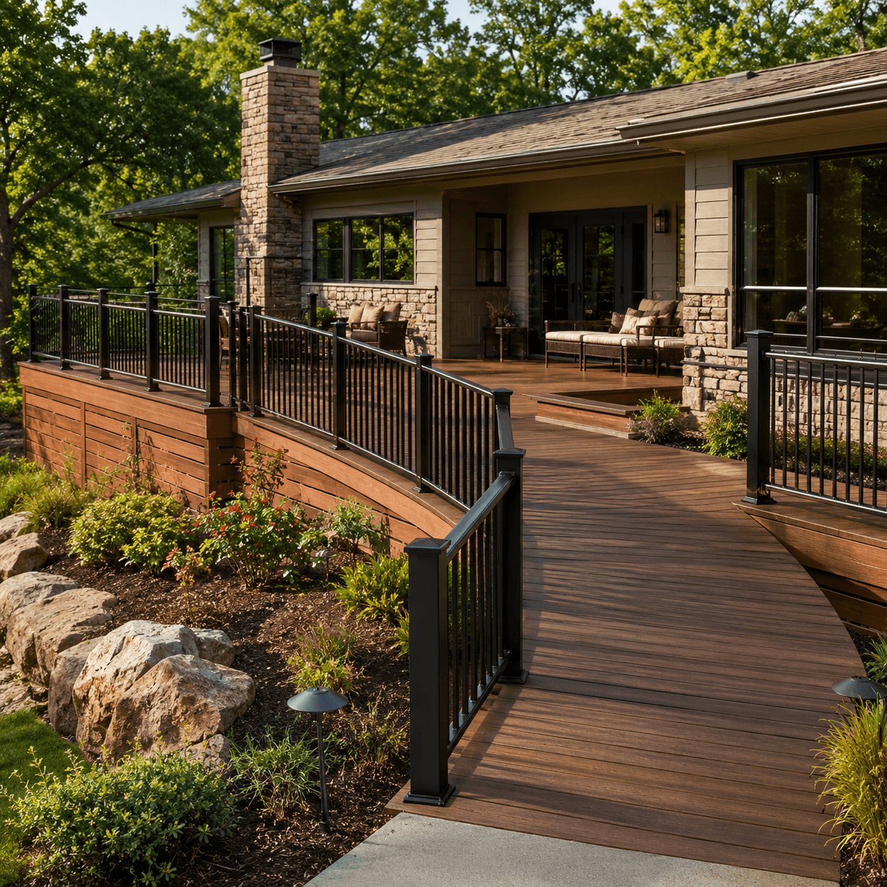 Custom composite deck builders in Fort Wayne creating low-maintenance outdoor living spaces