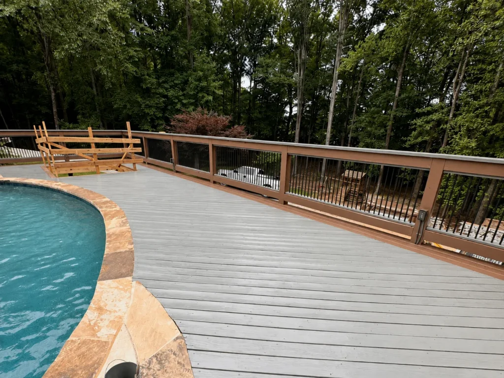 Recent composite decking project for a Fort Wayne homeowner