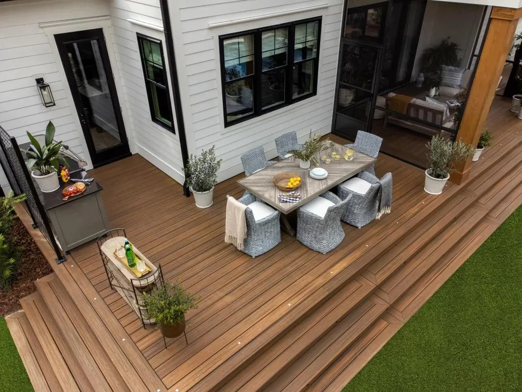 Custom composite deck project for a local Fort Wayne home