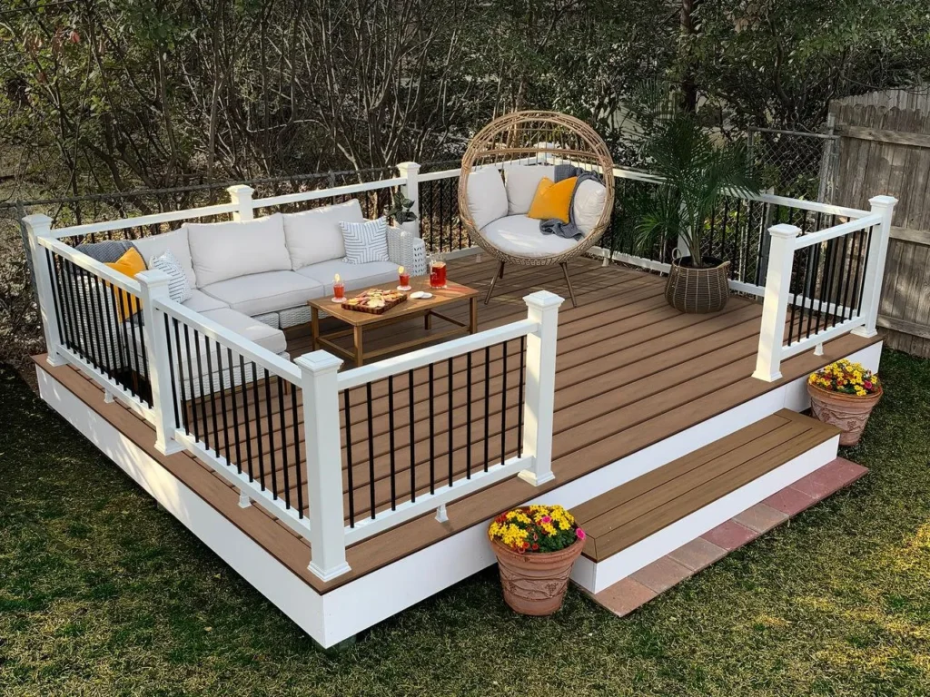 Recent floating deck construction project near Fort Wayne