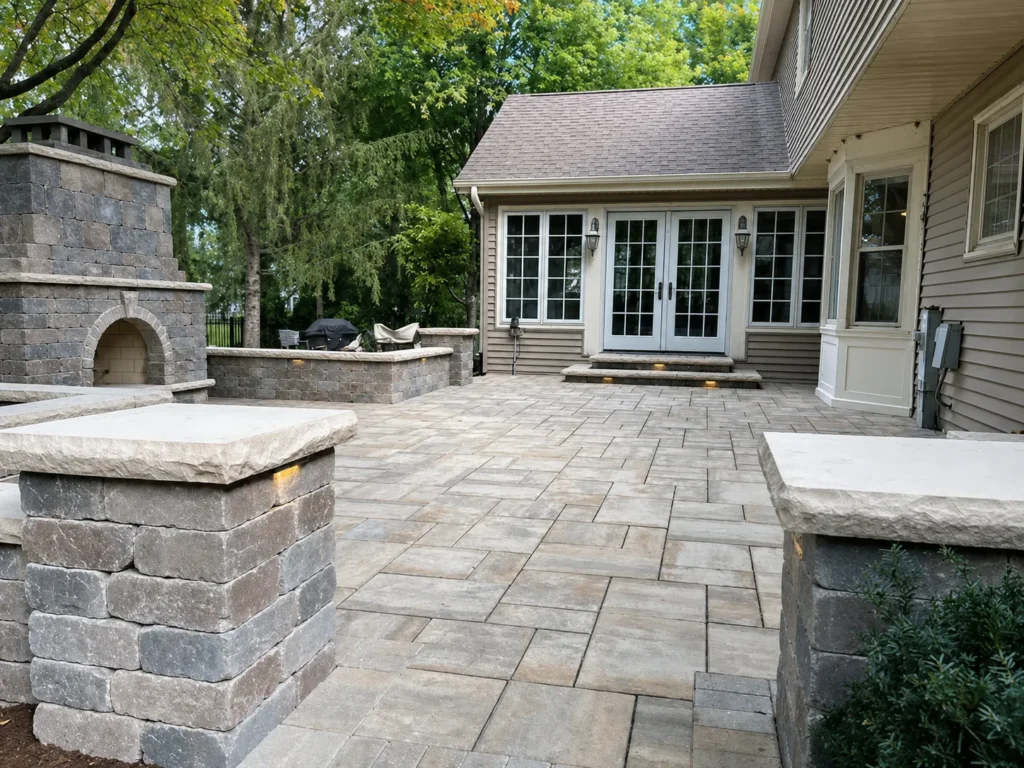 Recent residential patio project in Fort Wayne