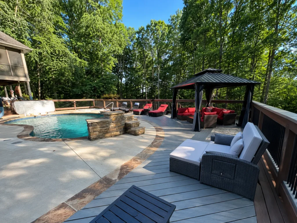 Custom pergola project by Tuff Deck Builders Fort Wayne