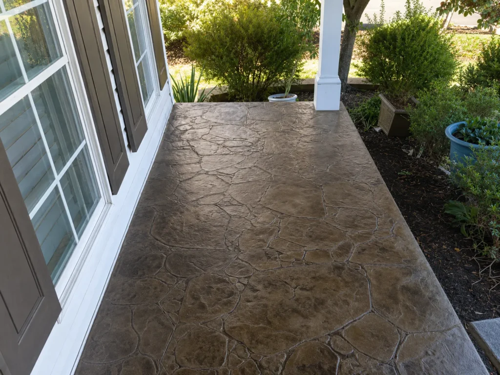 Completed porch project in Fort Wayne, Indiana