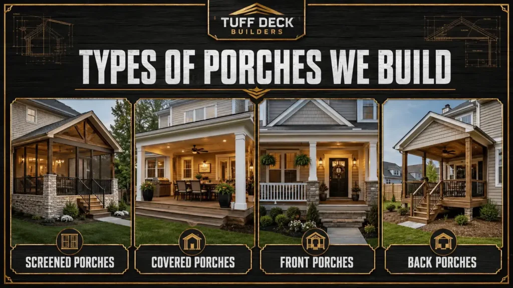 types of porches