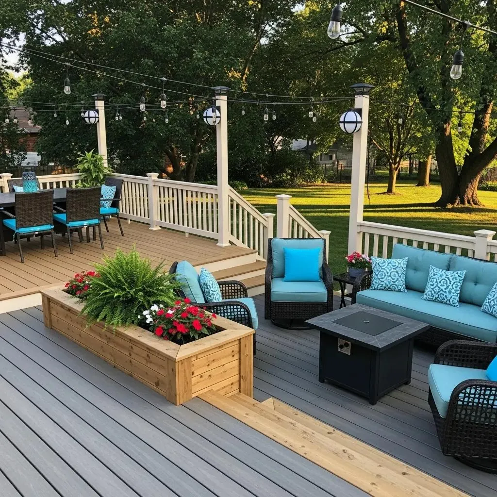 Attached and freestanding deck options for Fort Wayne backyards