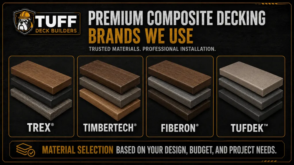 composite deck brands Tuff Deck Builders