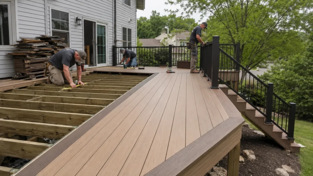 Fiberon deck project planning with material selection and layout review