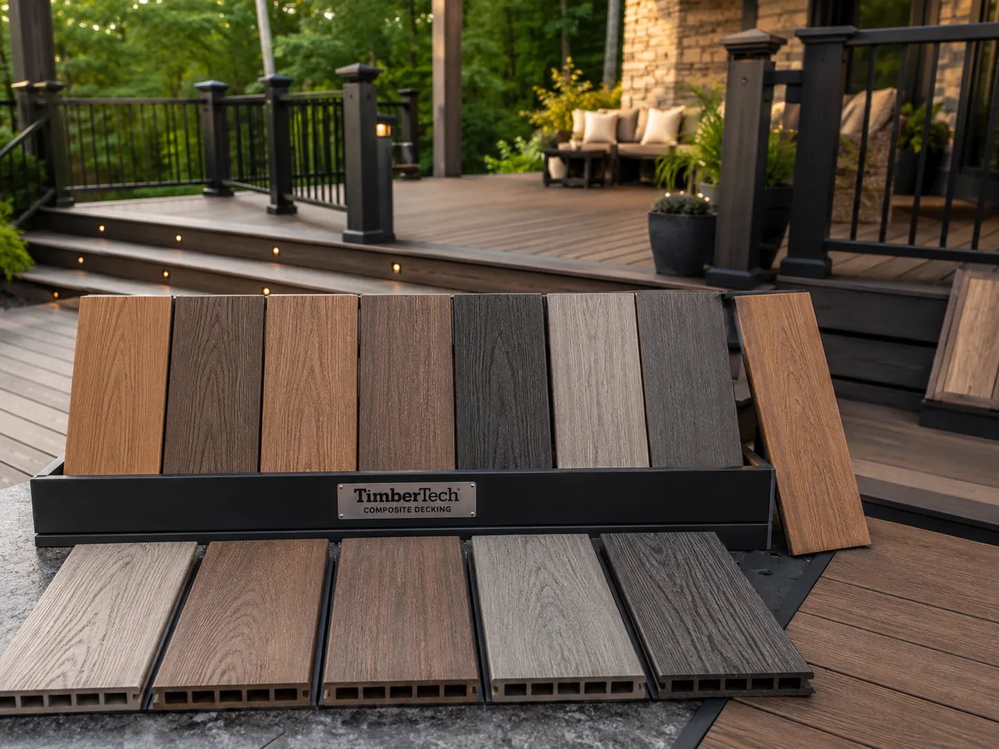 TimberTech composite deck installation in Fort Wayne, Indiana