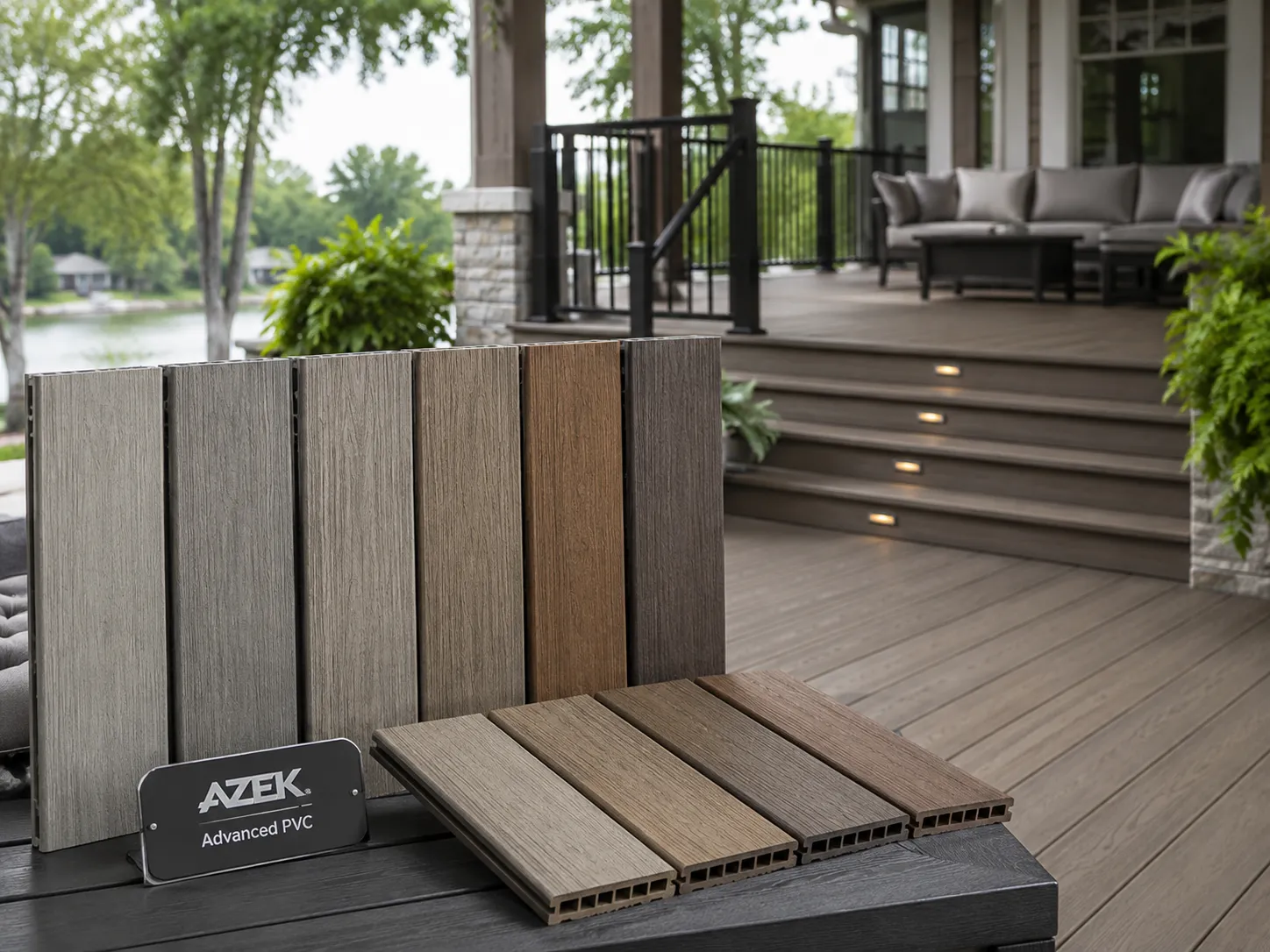 AZEK Advanced PVC deck installation in Fort Wayne, Indiana
