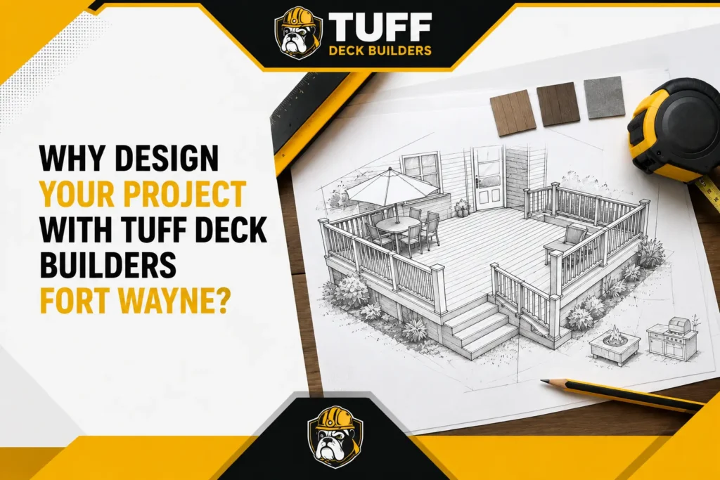 Reasons to design a deck project with Tuff Deck Builders infographic