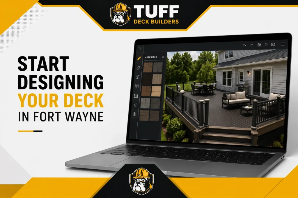 Online deck design tool for planning a Fort Wayne deck